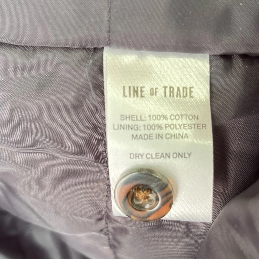 Line of Trade Shirt Jacket Shacket Men 3X Navy Blue Quilted Insulated Work Coat